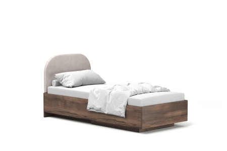 Łóżko MILA 90cm Dąb Barokowy - Kompaktowe z Pojemnikiem