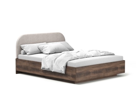 Łóżko MILA 160cm Dąb Barokowy - Małżeńskie z Pojemnikiem