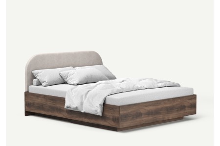 Łóżko MILA 180cm Dąb Barokowy - King Size z Pojemnikiem