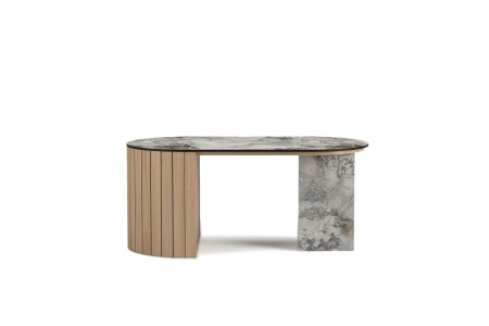 Stolik Kawowy MILA Biały Marmur - Premium Centrum